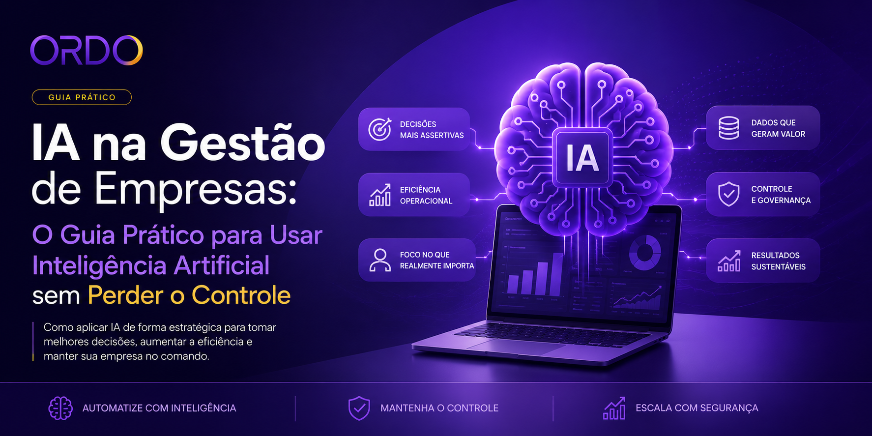 IA na Gestão de Empresas: O Guia Prático para Usar Inteligência Artificial sem Perder o Controle